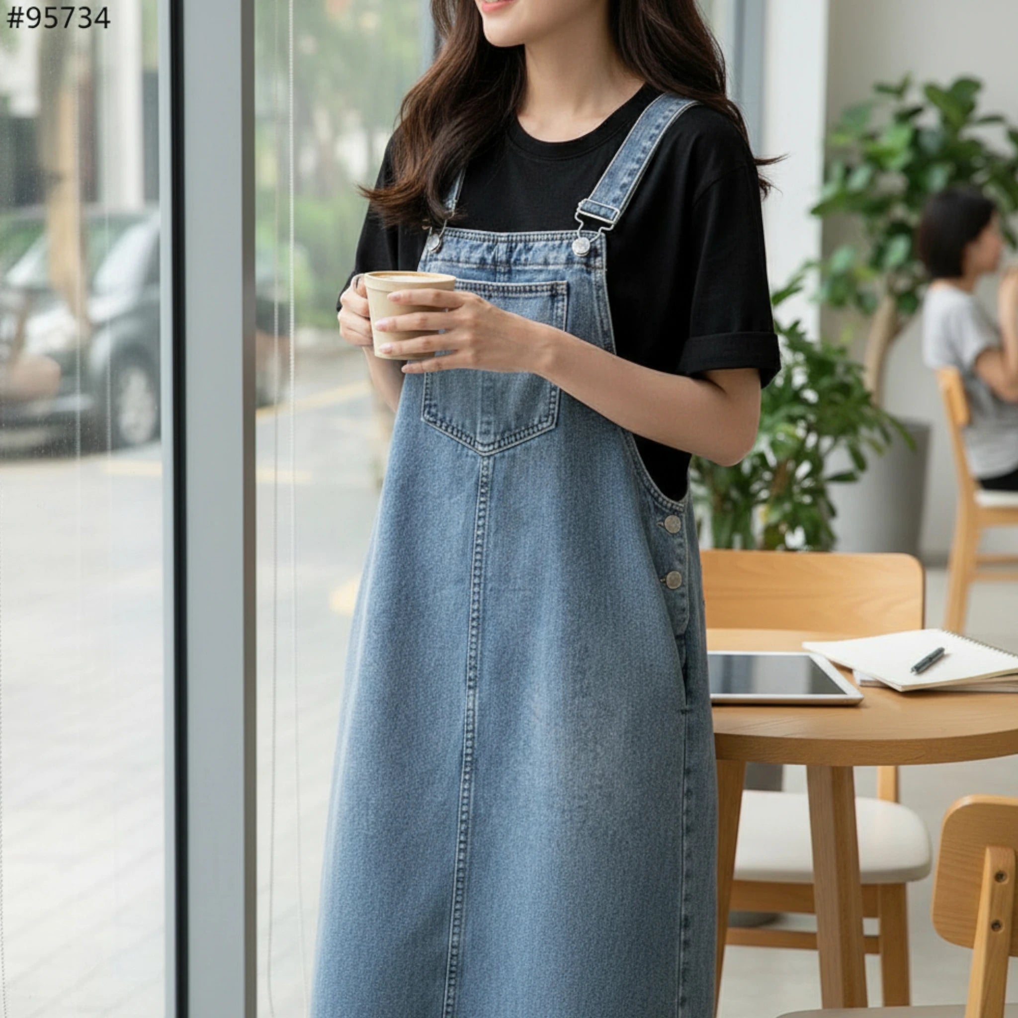 Endless Styling Ideas for Your Light Blue Denim Maxi Overall Dress